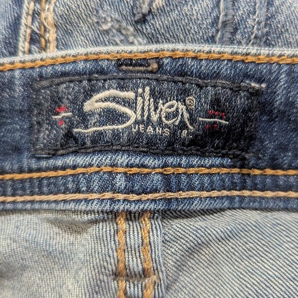 Silver Suki Jeans Ankle Slim Distressed 28 - Picture 9 of 12